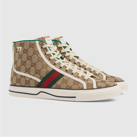 tenis gucci cafe hombre|Gucci retro sneakers.